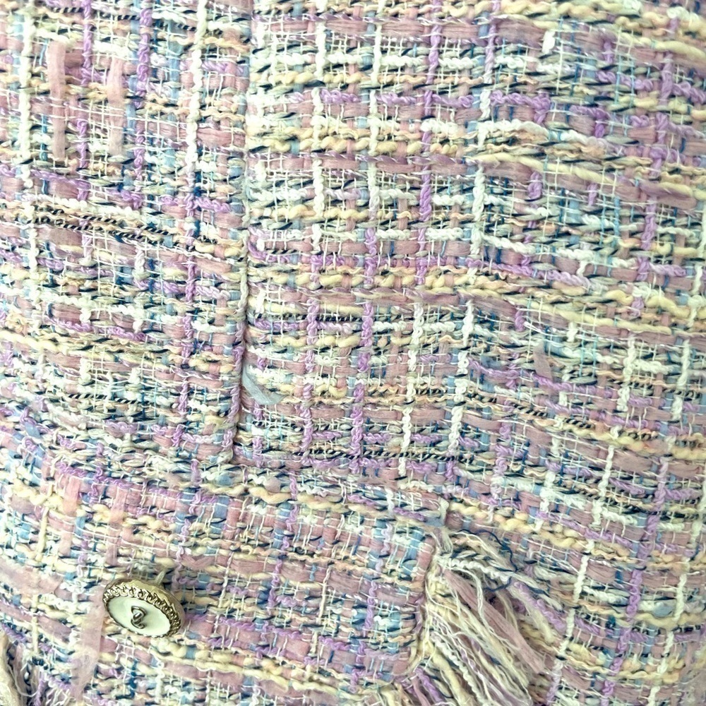 Light purple lavender tweed jacket NWOT - Picture 3 of 4